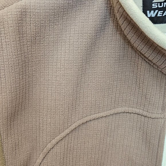 Sun Mountain Men's Weatherflex Ribbed Vest, Khaki/Tan/White, Sz XXL - Picture 8 of 16